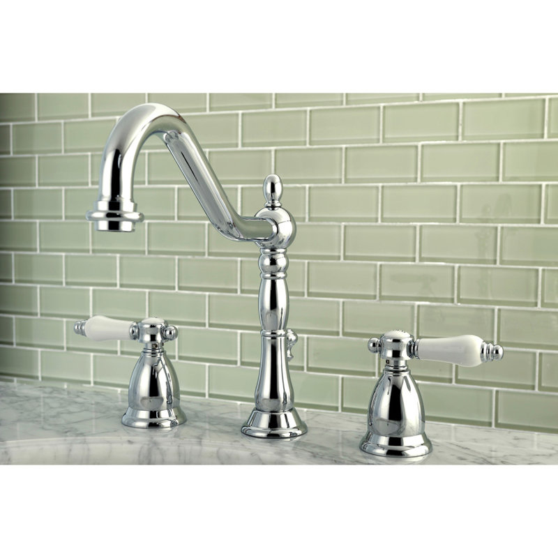 Robinet de salle de bain espacé Kingston, Chrome poli