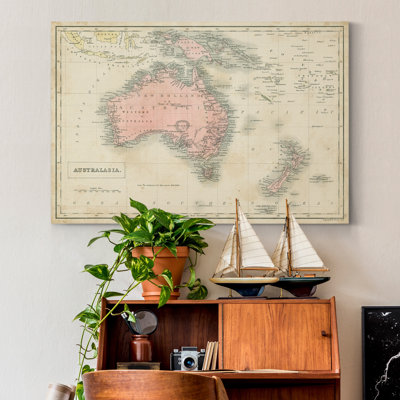 « map of australia »-reproduction d’art sur toile
