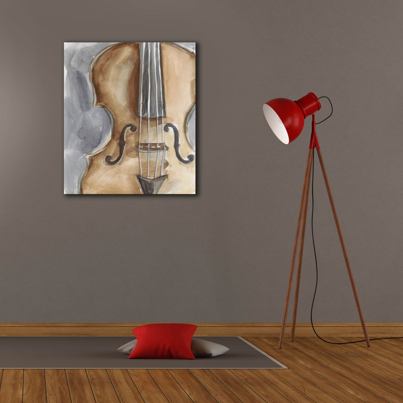 «Watercolor Instrument Study 4» par Ethan Harper, art mural sur toile, H 30 po x l 26 po