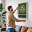 Reuse Recycle Save Planet Retro - Wrapped Canvas-433421668-433421694