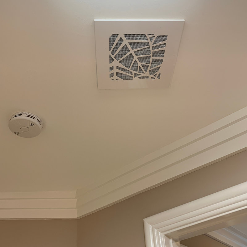 Registre de mur et de plafond en métal motif tropical, H 0,25 po x L 10 po x l 6 po