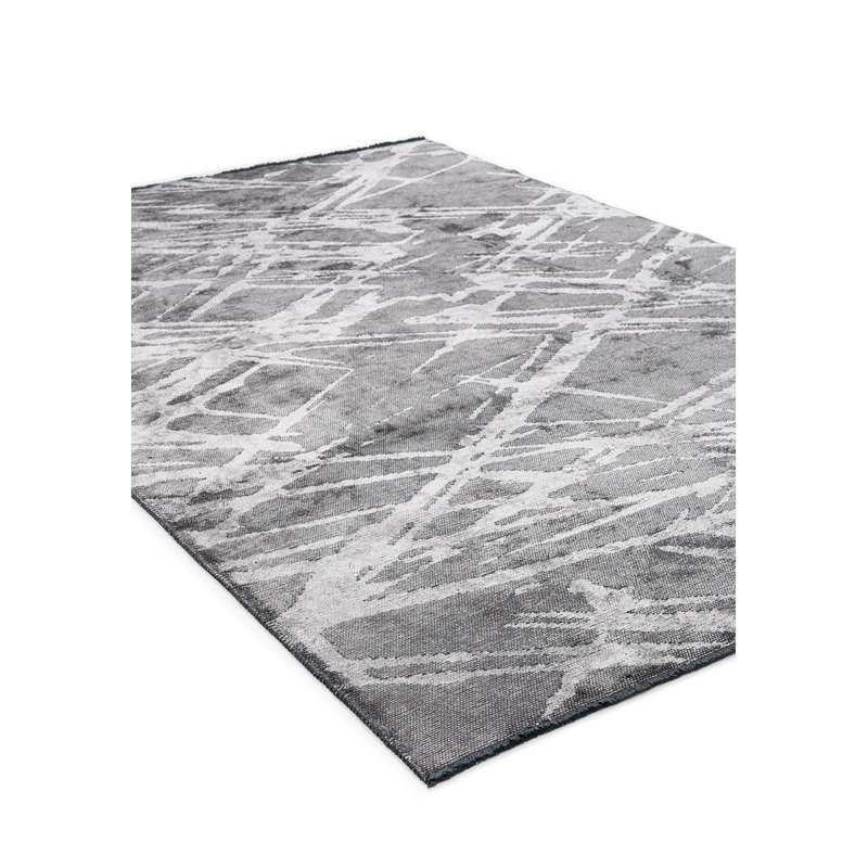Rola Abstract Hand Loom Indoor / Outdoor Area Rug, Rectangle 5'3" x 7'7"
