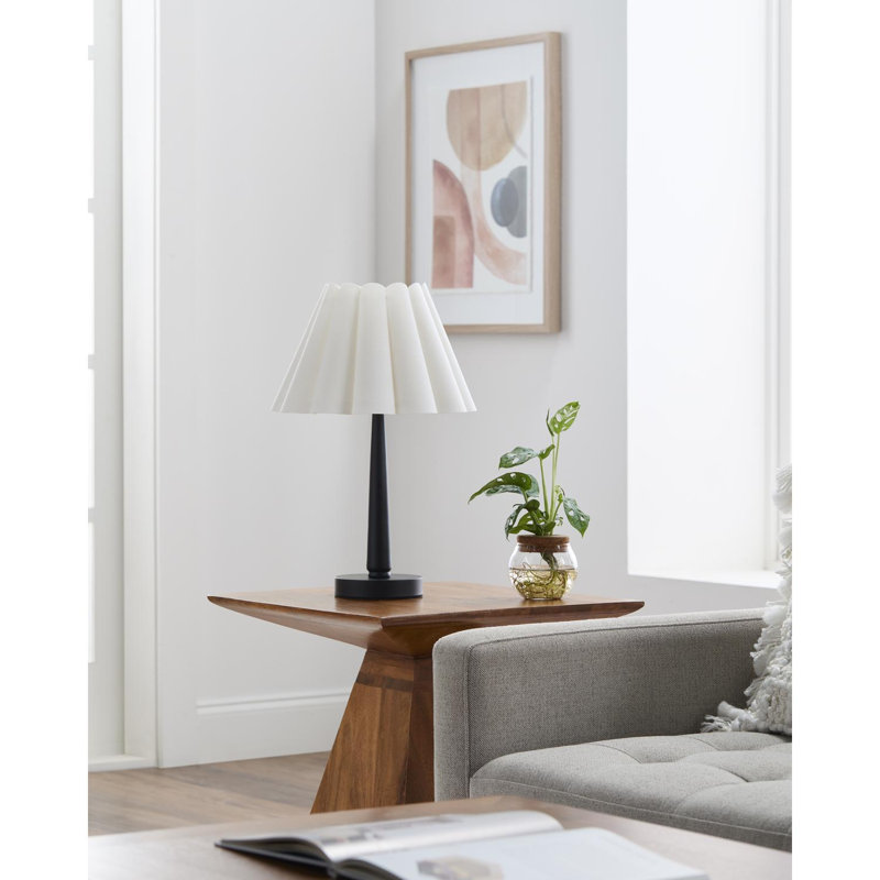 Condurso Accent Table Lamp, 18" H x 12" W x 12" D, Black