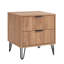 Table de chevet cannelée 20 | Rangement à 2 tiroirs Modern Glam | Idée de cadeau-682377013-682377014