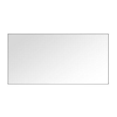 48in. X 84in. Metal Framed Bathroom Mirror - Rust Finish, Hd Reflection, Matte Black, Bathroom, Stable Mount Option Wall With Frame Rectangular, Rust, No , Chic, Easy Installation Method