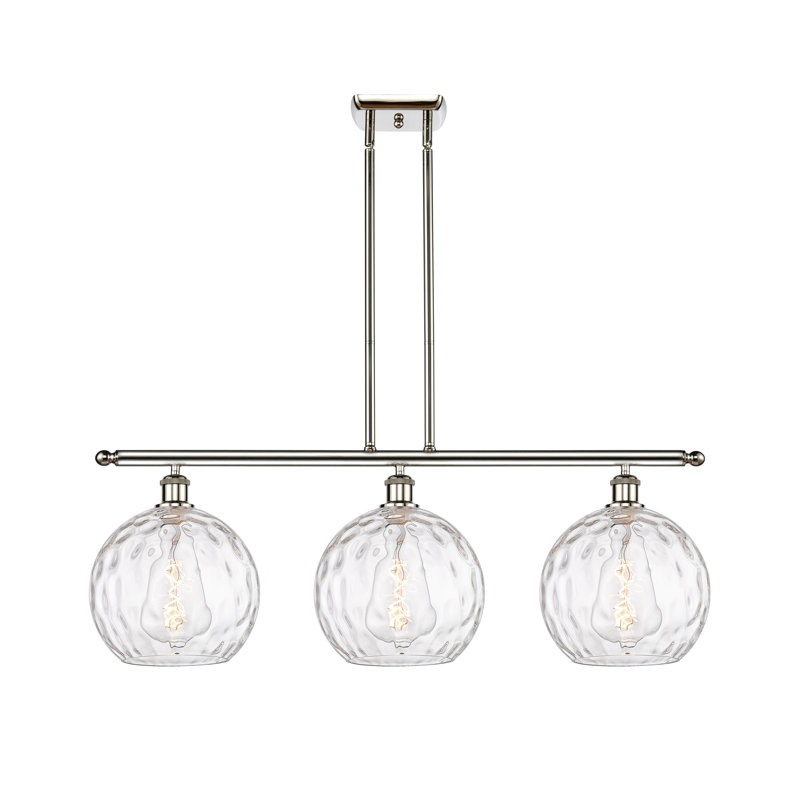 Cindi 3 - Light Kitchen Island Pendant, No Bulb Included, Polished Nickel