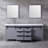 Marsyas 80 in W x 22 in D Double Bath Vanity and 30 in Mirrors-113388994-113388993