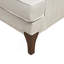 Confortable fauteuil à accoudoirs crème avec revêtement en polyester confortable parfait pour l'élégance du salon