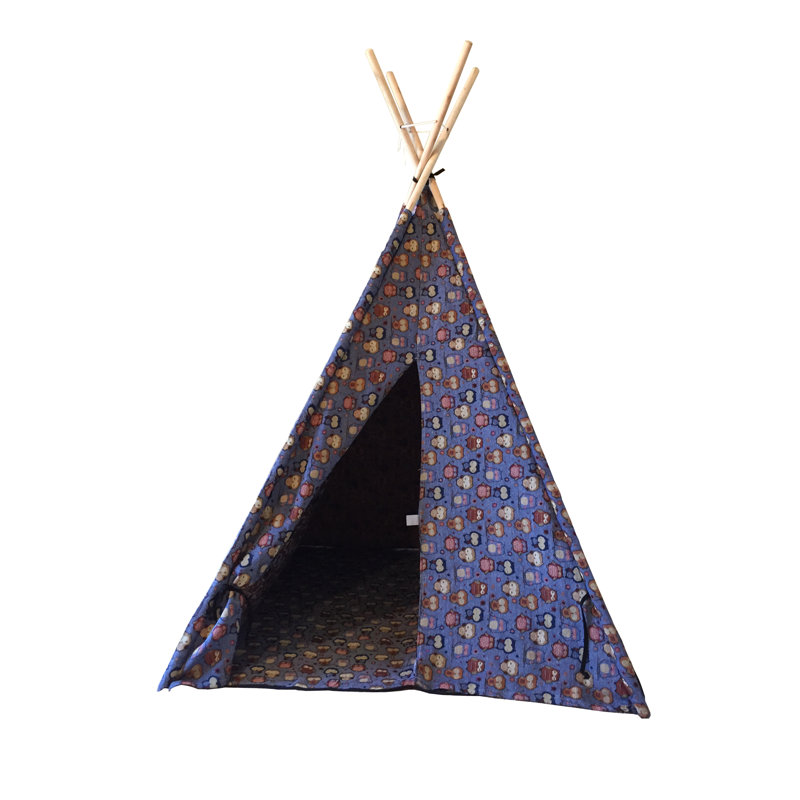 Children's Triangular Play Tent with Carrying Bag