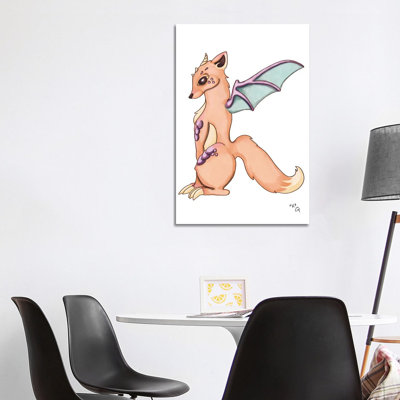 Monster Letter K by Might Fly Art & Illustration - Wrapped Canvas Print