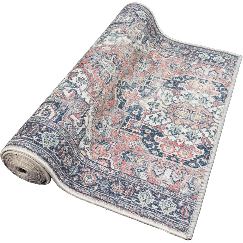 Tapis rouge antidérapant sur mesure, Tapis de couloir 2 pi 2 po x 18 pi
