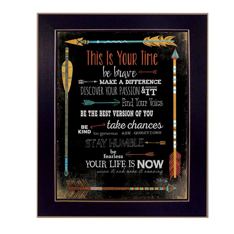 «This is Your Time», art mural encadré pour le salon, impression encadrée de décoration murale par Marla Rae