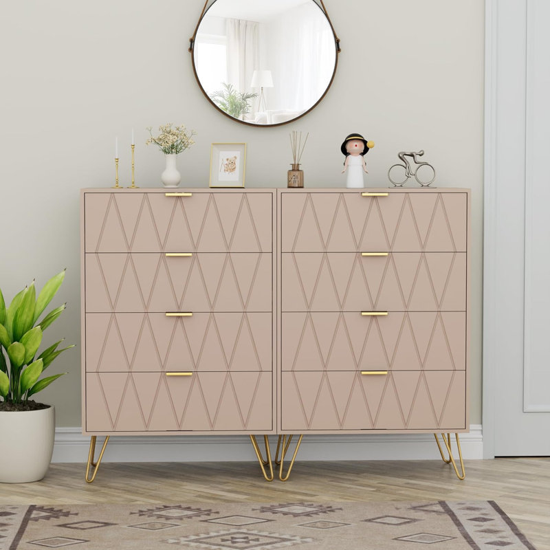 Marable 4 Drawer 59.9cm W Chest, Cashmere