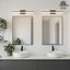 Barre d'éclairage de meuble-lavabo 27,5 po à DEL, 5 ampoules réglables, 24 W, noir mat