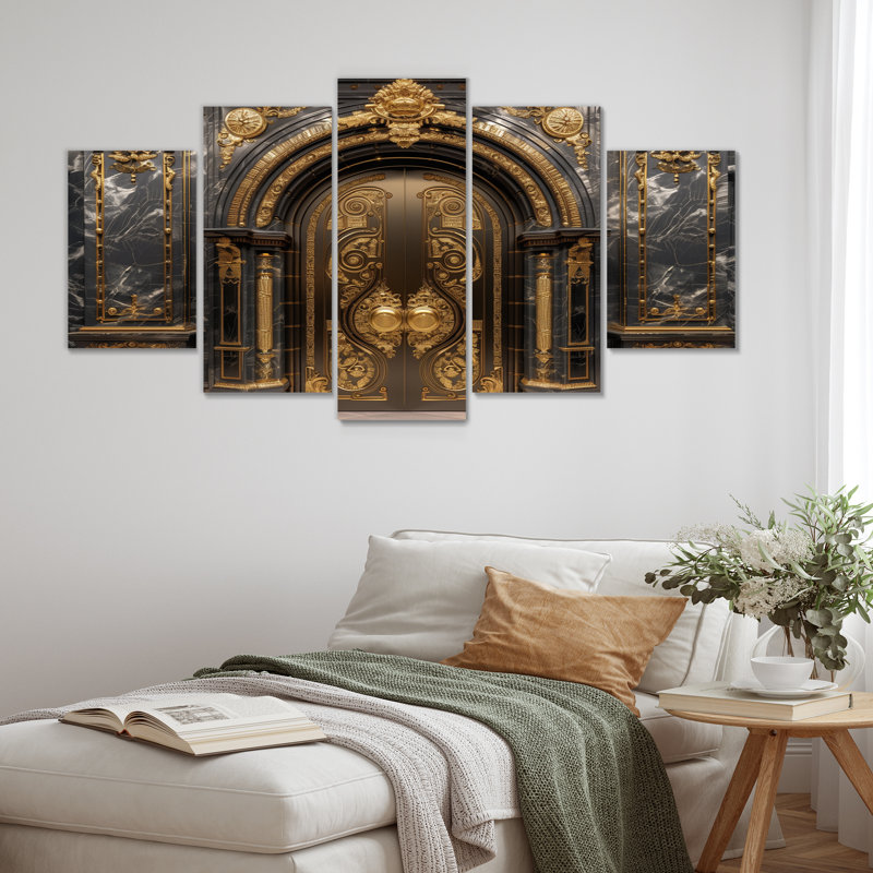 Ensemble de salon Gold Banks Gilded Doors I - Banks
