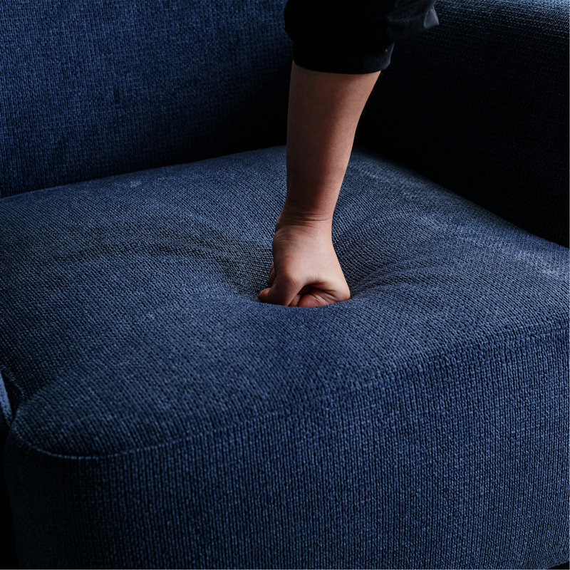 Domari Upholstered Armchair, Blue Linen