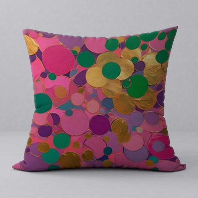 Pillow New ManosMorenas Vibrant Character & Patterns/ size 18"x18"
