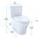 Aquia® Dual-Flush Elongated Two-Piece Toilet with Tornado Flush (Seat Included)