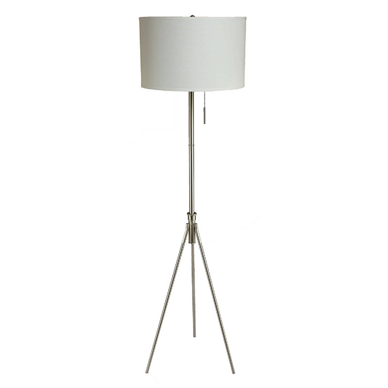 Ebonie 72'' Tripod Floor Lamp, Silver