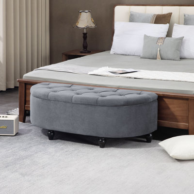 Uyen Polyester Blend Upholstered Storage Bench