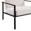 Chaise d'appoint - Métal blanc stationnaire avoine