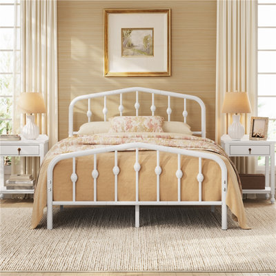 Valor Bed Frames Metal Platform Bed with Headboard
