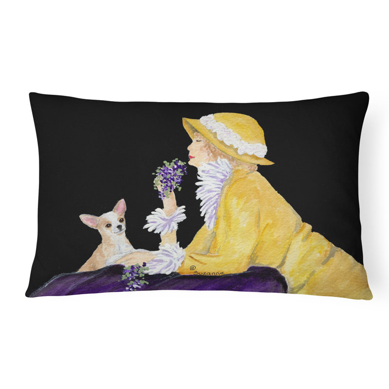 Chihuahua Outdoor Reversible Throw Pillow