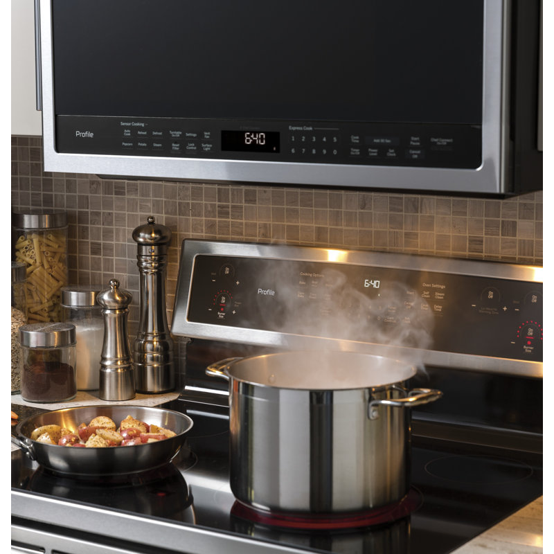 30" 2.1 Cu. Ft. Over-the-Range Convertible Microwave with Sensor Cooking, Stainless Steel
