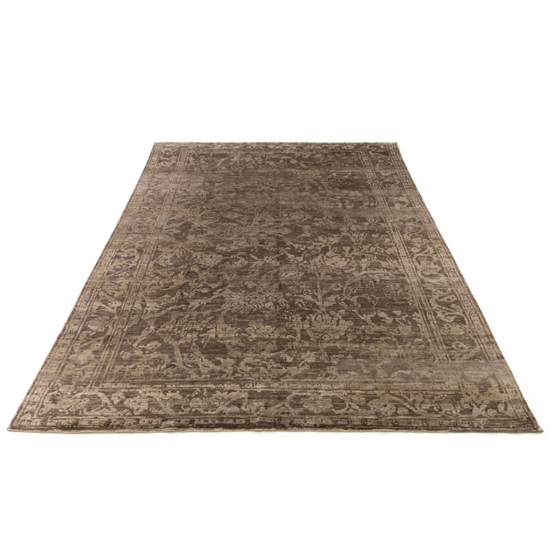 Viscose Oriental Indoor Rug, Rectangle 8'6" x 11'6"