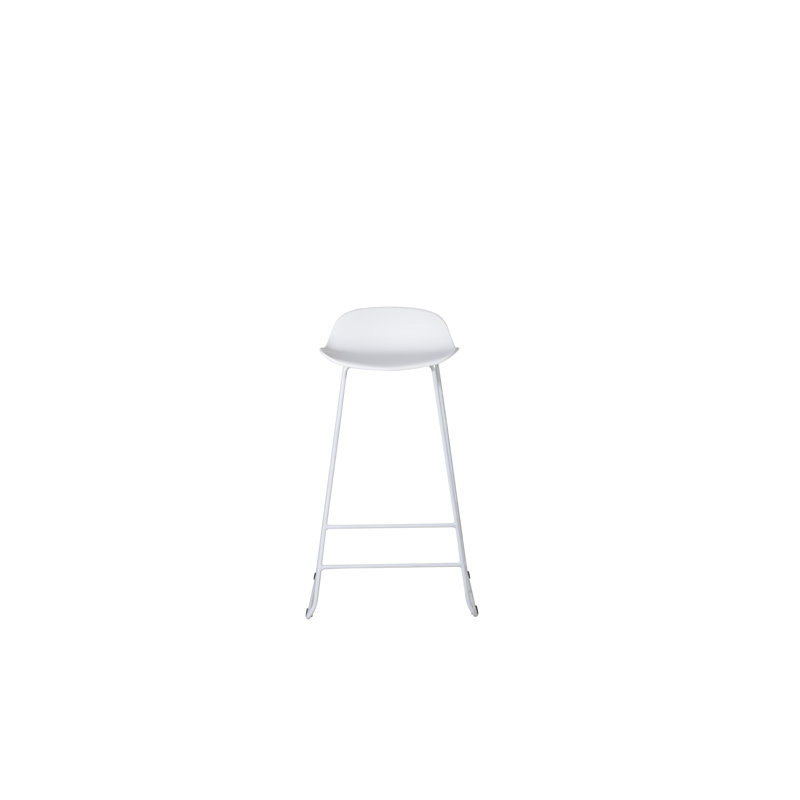 Anjuma Counter Stool with Metal Frame, White