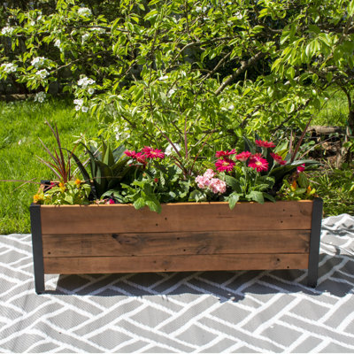Boîte à fleurs en bois Anselmo
