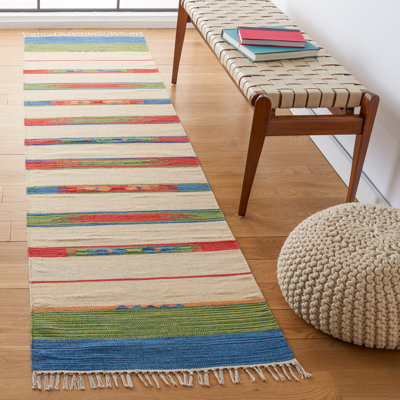 Barela Hand Woven Cotton Southwestern Rug