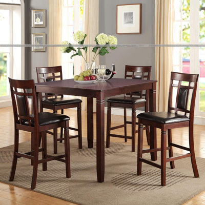 Modern Contemporary 5pc Counter Height Dining Set