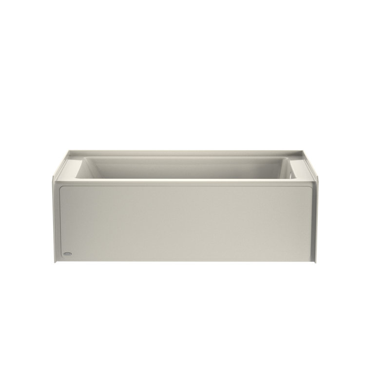 SIGNATURE® Rectangle Flat Front 6030 Removable Skirted Soaking RH White