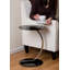 Alexandrina Glass Top Abstract End Table-19877480