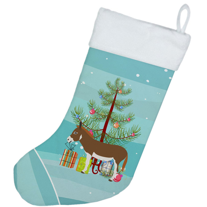 Chaussette de noël donkey miniature mediterranian