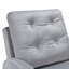 Chaises d'appoint réglables en velours avec rangement et repose-pieds