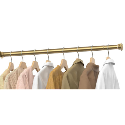 Tringles de garde-robe pour suspendre les vêtements, tringle réglable en métal pour garde-robe, tringle à vêtements résistante de 1,3 po pour garde-robe de garde-robe