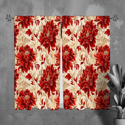 Rideaux à motif floral - 6143