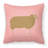 Sheep Check Square Outdoor Throw Pillow-48710670-23813416