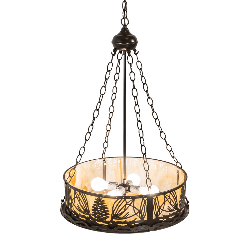Sid 4 - Light Pendant, Timeless Bronze, 65" H x 22" W x 22" D