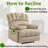 Harvey 40" Wide Oversize Upholstery Manual Recliner-233571077