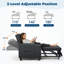 Canapé-lit convertible 4 en 1 avec canapé-lit, fauteuil inclinable avec massage par vibration-1609955389