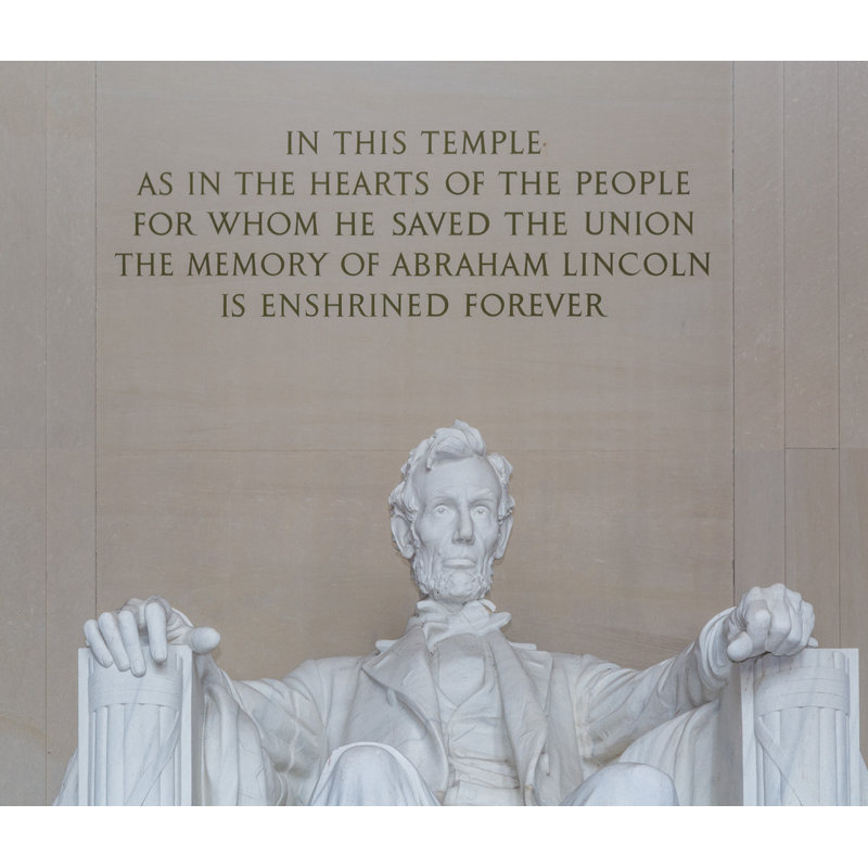 Abraham Lincoln - Gros plan pour toujours, H 26 po x l 50 po x P 1,5 po