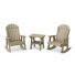 Ensemble de chaises berçantes 3 pièces avec table d'appoint Heritage Adirondack Heritage