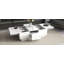 Table basse avec 2 grands compartiments de rangement cachés, table de cocktail extensible avec 2 tiroirs, table centrale ultrabrillante avec plateau coulissant pour le salon, 39,3 po x 21,6 po