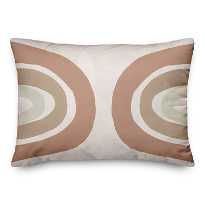 Coussin décoratif sépia arc-en-ciel