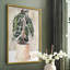 Reproduction encadrée de plante d'intérieur en pot I - bois massif-294342389