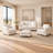 Galaxy Indulgent 100% Top Grain Leather Ottoman, Made to Order