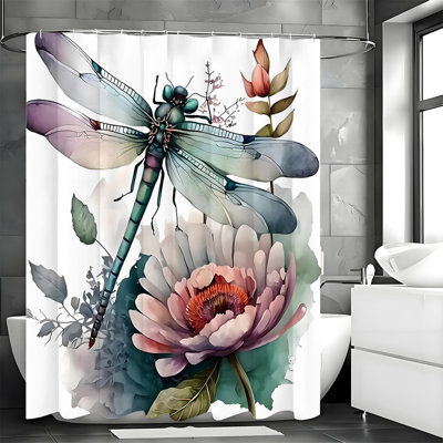 Shower Curtains with Hooks Included